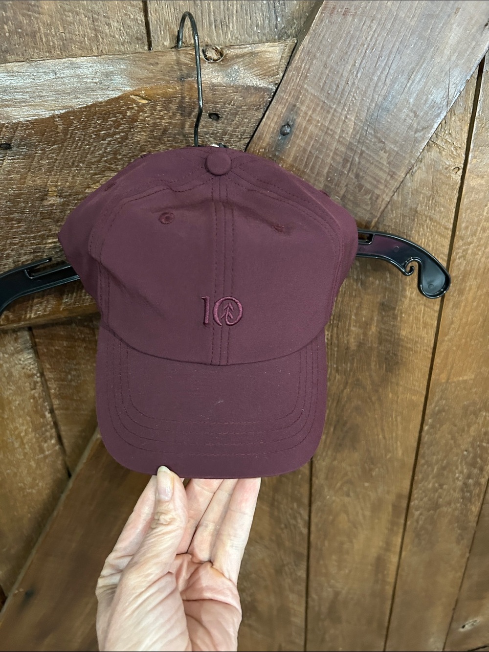 tentree Burgundy Curved-Brim Cap